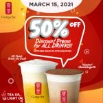 Gong cha - Get 50% Off for All Drinks via Botty