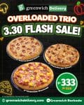 Greenwich Pizza - Overloaded Trio: Get 3 Pizzas for ₱333