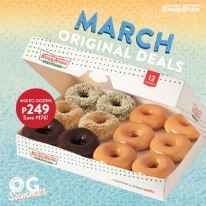 Krispy Kreme - March Original Deal: Pre-Mixed Dozen for ₱249