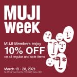 MUJI - Members Get 10% Off on Regular and Sale Items