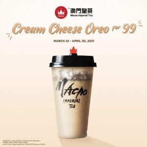 Macao Imperial Tea - Cream Cheese Oreo for ₱99 Promo