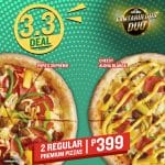 Papa John's Pizza - 3.3 Deal: Get 2 Regular Premium Pizzas for ₱399