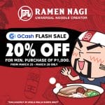 Ramen Nagi - GCash Flash Sale: Get 20% Off