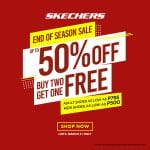 Skechers - End of Season Sale: Get Up to 50% Off + Buy 2 Get 1 Promo