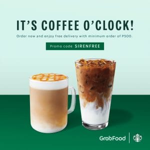 Starbucks - Enjoy FREE Delivery for Orders via GrabFood 