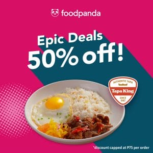 Tapa King - Epic Deals: Get 50% Off via Foodpanda