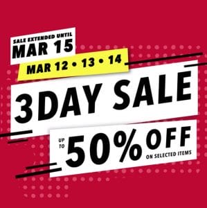 The SM Store - 3-Day Sale: Get Up to 50% Off on Selected Items