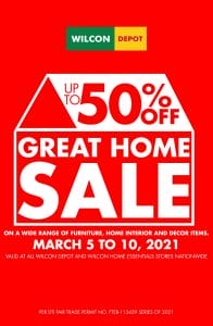 Wilcon Depot - Great Home Sale: Get Up to 50% Off