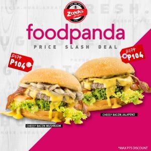 Zark's Burgers - 3.3 Deal: Up to ₱75 Discount via Foodpanda
