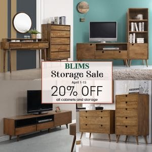 BLIMS - Storage Sale: Get 20% Off on All Cabinets and Storage 