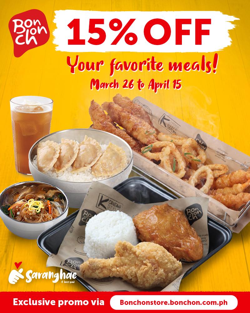 BonChon Chicken Get 15 Off Promo Deals Pinoy