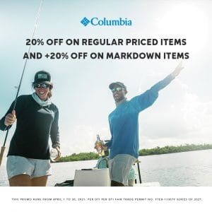 Columbia Sportswear - Get 20% Off on Regular Items + Additional 20% Off on Markdown Items