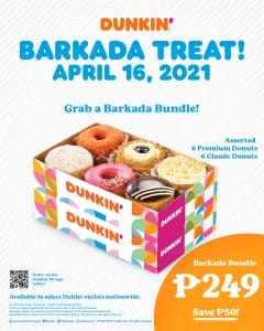 Dunkin Donuts - Barkada Treat: Get a Barkada Bundle for ₱249 (Save ₱50)