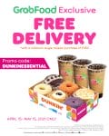 Dunkin Donuts - Get FREE Delivery on Orders via GrabFood