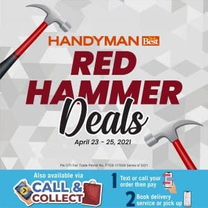 Handyman - Red Hammer Deals: Get Up to 40% Off on Select Home and Hardware Items 