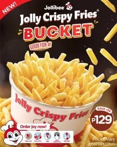 Jollibee - Jolly Crispy Fries Bucket for ₱129 (Save ₱39)