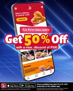 Jollibee - First Time Users Get 50% Off via App Orders