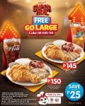 Jollibee - Super Meal FREE Go Large Coke or Iced Tea Promo