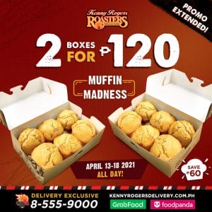 Kenny Rogers Roasters - Get 2 Muffin Boxes for ₱120