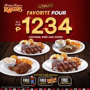 Kenny Rogers Roasters - Ultimate Favorite Four Bundle for ₱1,234