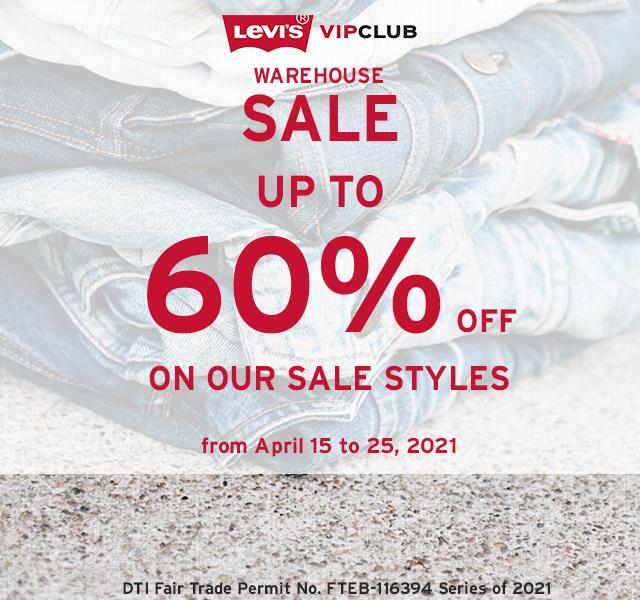 Levi's - Warehouse Sale: Get Up to 60% Off on Sale Styles | Deals Pinoy