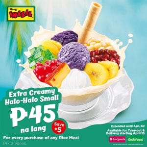 Mang Inasal - Get the Extra Creamy Halo-Halo Small for ₱45 (Save ₱5)