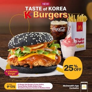 McDonald's - Get 25% Off on K-Chicken Burger Set via App