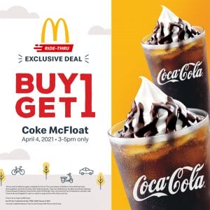 McDonald's - Ride-Thru Deal: Buy 1 Get 1 Coke McFloat