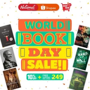 National Book Store - World Books Day Sale: Get 10% Off + FREE Shipping via Shopee