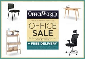 Office World by BLIMS - Office Sale: Get Discounts on Selected Furniture + FREE Delivery