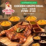 Peri-Peri Charcoal Chicken - Chicken Grupo Meal for ₱799 via GrabFood