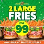 Potato Corner - Get 2 Large Fries for ₱99