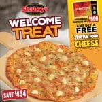 Shakey's - Welcome Treat: FREE Truffle Four Cheese Pizza and SuperCard Promo