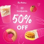 Tim Hortons - Get 50% Off via Foodpanda