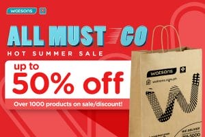 Watsons - All Must Go Hot Summer Sale: Get Up to 50% Off 