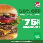 Wendy's - Get 50% Off on Orders via GrabFood