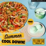 Yellow Cab Pizza - Get FREE Ice Cream for Select Pizza Purchase