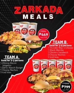 Zark's Burger - Save As Much As ₱241 on Zarkada Meals
