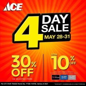 ACE Hardware - 4-Day Sale: Get 30% Off on Selected Items