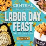Central Delivery - Labor Day Feast: Get ₱200 Off on Orders