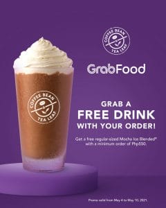 Coffee Bean and Tea Leaf (CBTL) - Get a FREE Drink on Orders via GrabFood