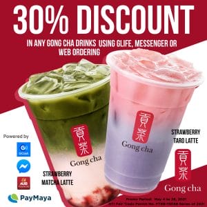 Gong cha - Get 30% Discount on Any Drinks