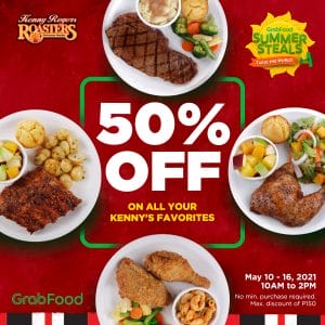 Kenny Rogers Roasters - Get 50% Off on Orders via GrabFood