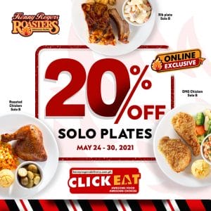 Kenny Rogers Roasters - Get 20% Off on Solo Plates