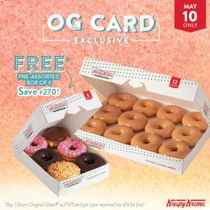 Krispy Kreme - OG Card Exclusive: Get FREE Pre-Assorted Box of 6