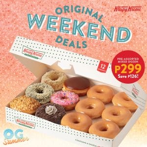 Krispy Kreme - May Original Weekend Deals for P299 (Save P126)