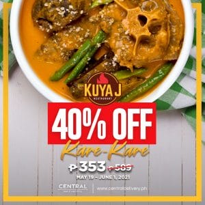 Kuya J Restaurant - Get Kare-Kare for P353 (Was P589) via Central Delivery