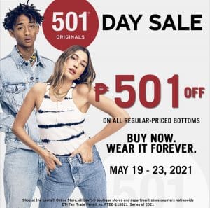 Levi's - 501 Day Sale: Get P501 Off