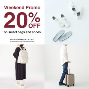  MUJI – Weekend Promo: Get 20% Off on Select Bags and Shoes