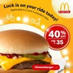McDonald's - Get Cheeseburgers for P35 via Mcdo Ride-Thru